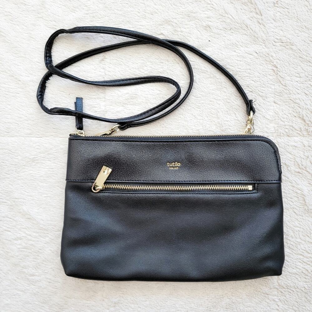 Tutilo New York Black Crossbody Purse‎